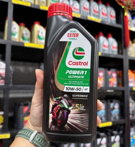 Nhớt Castrol Power 1 Ultimate Superbike 10W50 dành cho các dòng xe số phân khối lớn
