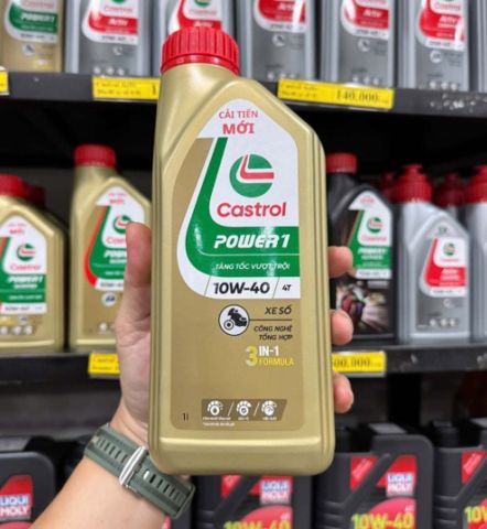 Nhớt Castrol Power 1 10W40 1L dành cho xe số