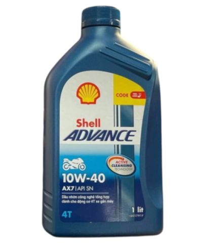 Nhớt Shell Advance 4T AX7 10W40 Synthetic Based 1L